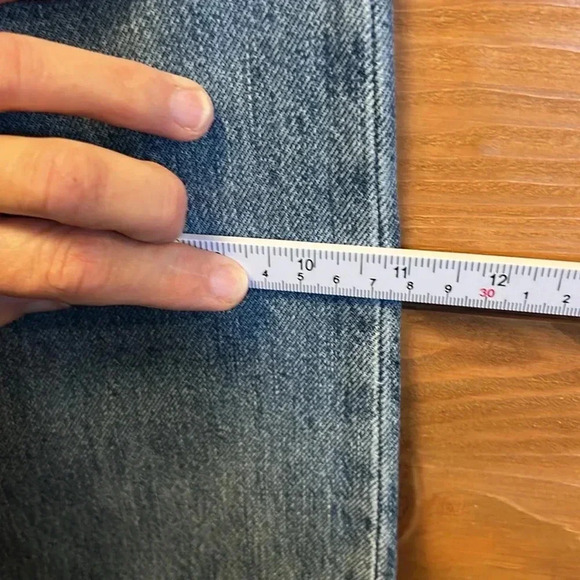 Re/Done Blue Flare & Wide Leg Jeans - Picture 7 of 11